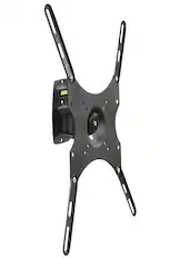 Front. Mount-It! - Lockable Full Motion TV Wall Mount for 19–43" Screens, VESA 400x400, 44lb Capacity, Outdoor-Ready Design - Black.