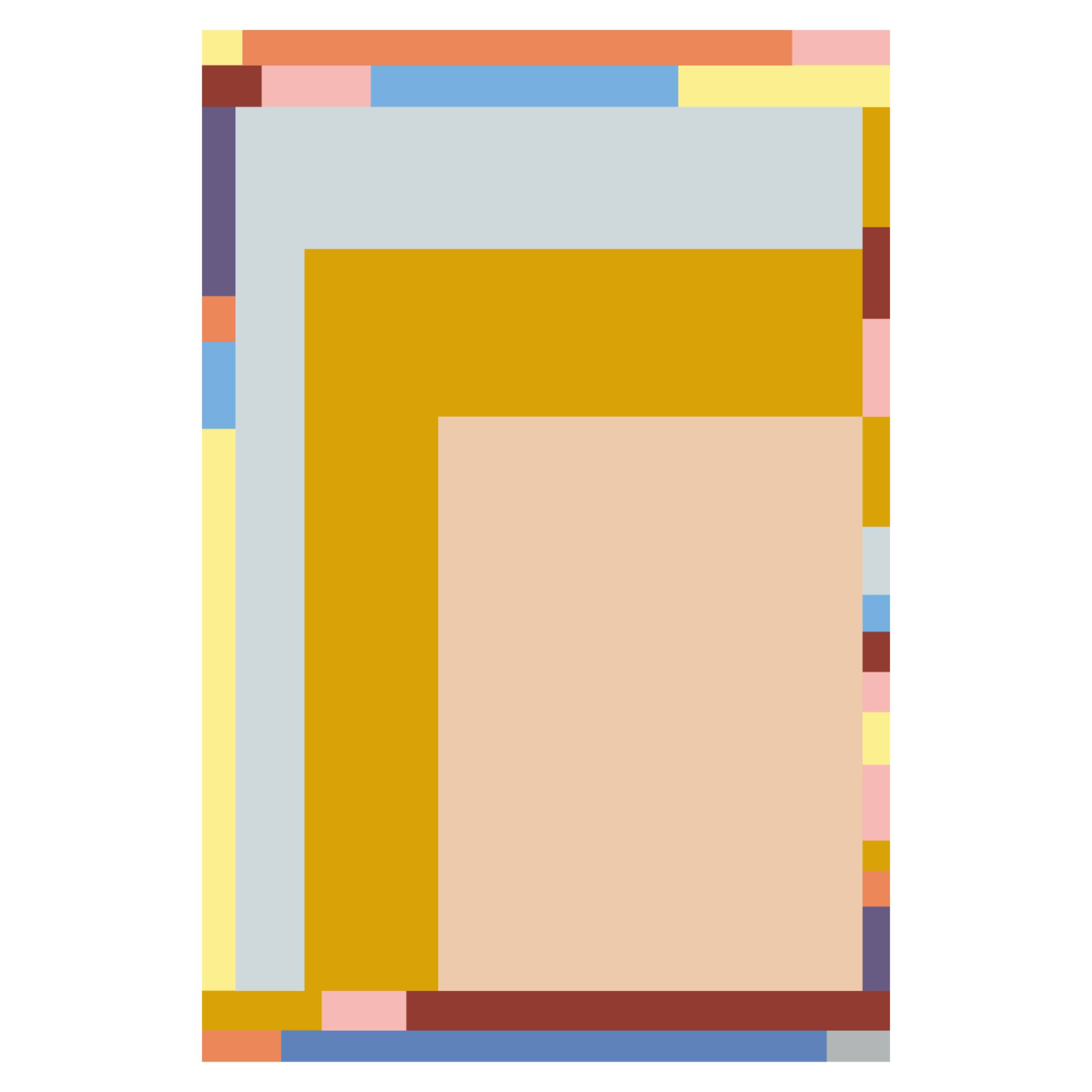 Alt View 2. Lanyspace - 5'x7' Area Rug, Washable Rugs Non-Slip Rugs, Easy Clean Soft Carpet, Modern Geometric Print Rug for Home Decor - Multicolor.