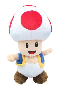 Little Buddy - Super Mario All Star Collection 8 Inch Plush | Toad - Red