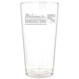 Great American Products - New York Rangers Etched 16oz. Rally Cry Pint Glass - Multicolor