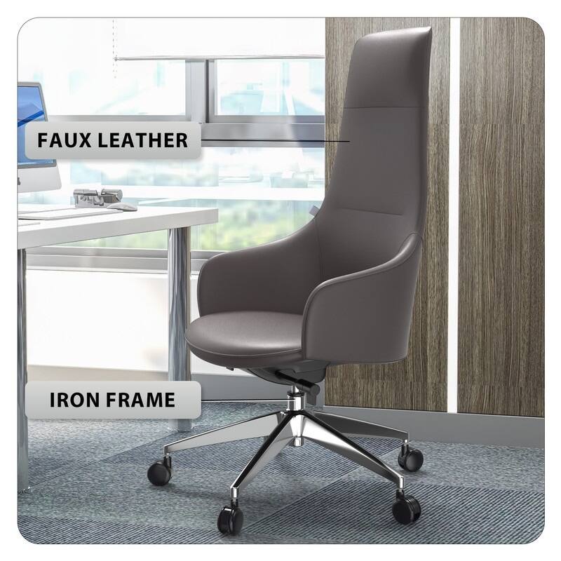 FAUX LEATHER  
IRON FRAME