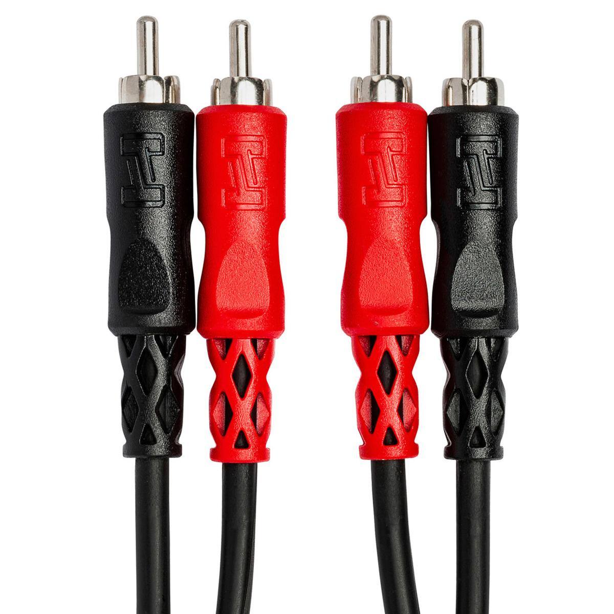 Alt View 2. Hosa Technology - Hosa Technology 2-RCA Male to 2-RCA Male Dual Cable (Nickel Contacts), 3.3'.