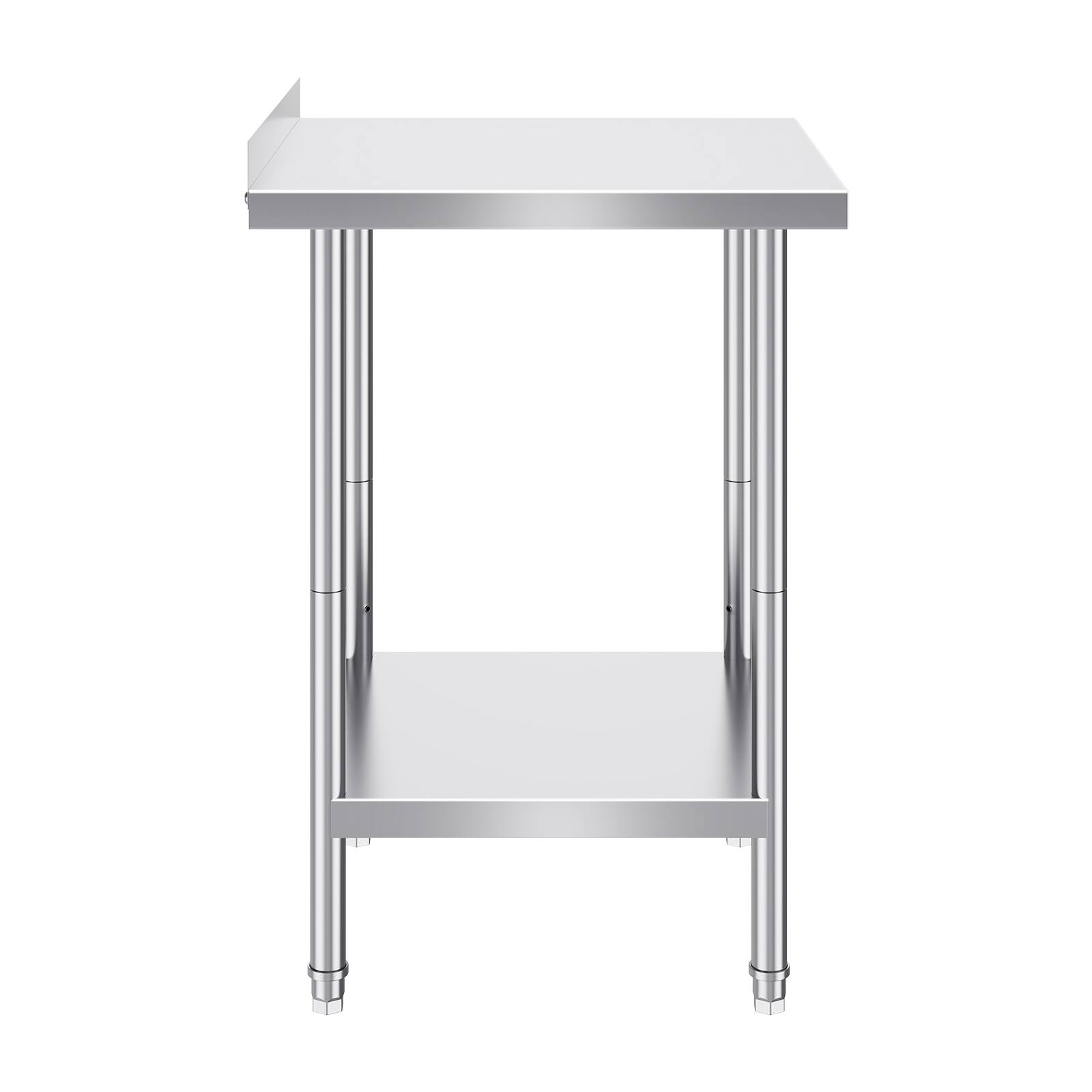 Alt View 5. VEVOR - 24 x 24 x 36 Inch Stainless Steel Work Table, Commercial Food Prep Worktable Heavy Duty Prep Worktable, Metal Work Table - Silver.