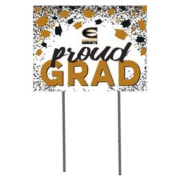 Jardine - Emporia State Hornets 18" x 24" Proud Grad Yard Sign - White