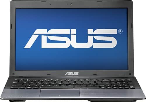 Front Standard. Asus - 15.6" Refurbished Laptop - 6GB Memory - 750GB Hard Drive - Lake Blue.