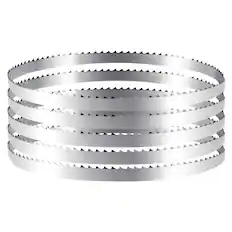 Front. VEVOR - Bandsaw Blade, 72 Inch Length, 4 TPI Band Saw Blade with 18 HRC Hardened Sharp Teeth, SK5 High-Strength Carbon Steel - Sliver.