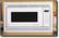 Front Standard. GE - 27" Trim Kit for 0.9 Cu. Ft. Spacemaker II Microwave Ovens JEM25GY and JEM31GA - White.