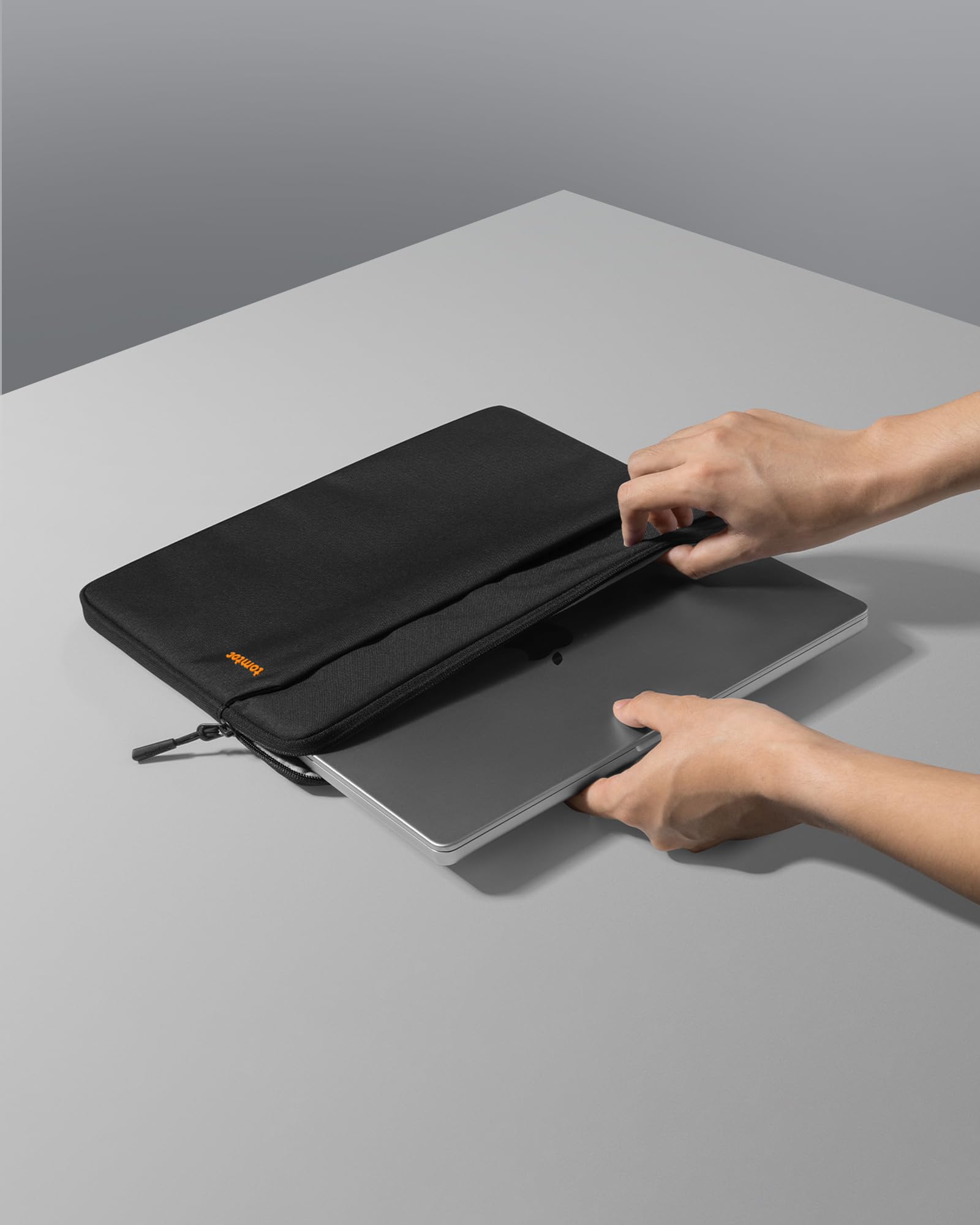 Alt View 9. tomtoc - Light-A18 Slim Laptop Sleeve Case for 15.6-16.2 Inch HP Acer ASUS Dell Lenovo ThinkPad Laptop Chromebook Notebook - Black.
