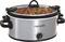 Crock-Pot - 4-Quart Oval Slow Cooker - Stainless-Steel-Front_Standard
