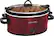 Front. Crock-Pot - 4-Quart Oval Slow Cooker - Red.