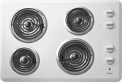 Whirlpool 30 Built In Electric Cooktop White Wcc31430aw Best Buy