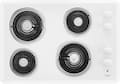 Whirlpool - 30 in. Wide 4 element Built-In Electric Cooktop - White