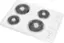 Left. Whirlpool - 30" Built-In Electric Cooktop - White.