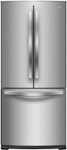 Front Standard. Whirlpool - 19.6 Cu. Ft. French Door Refrigerator - Monochromatic Stainless-Steel.
