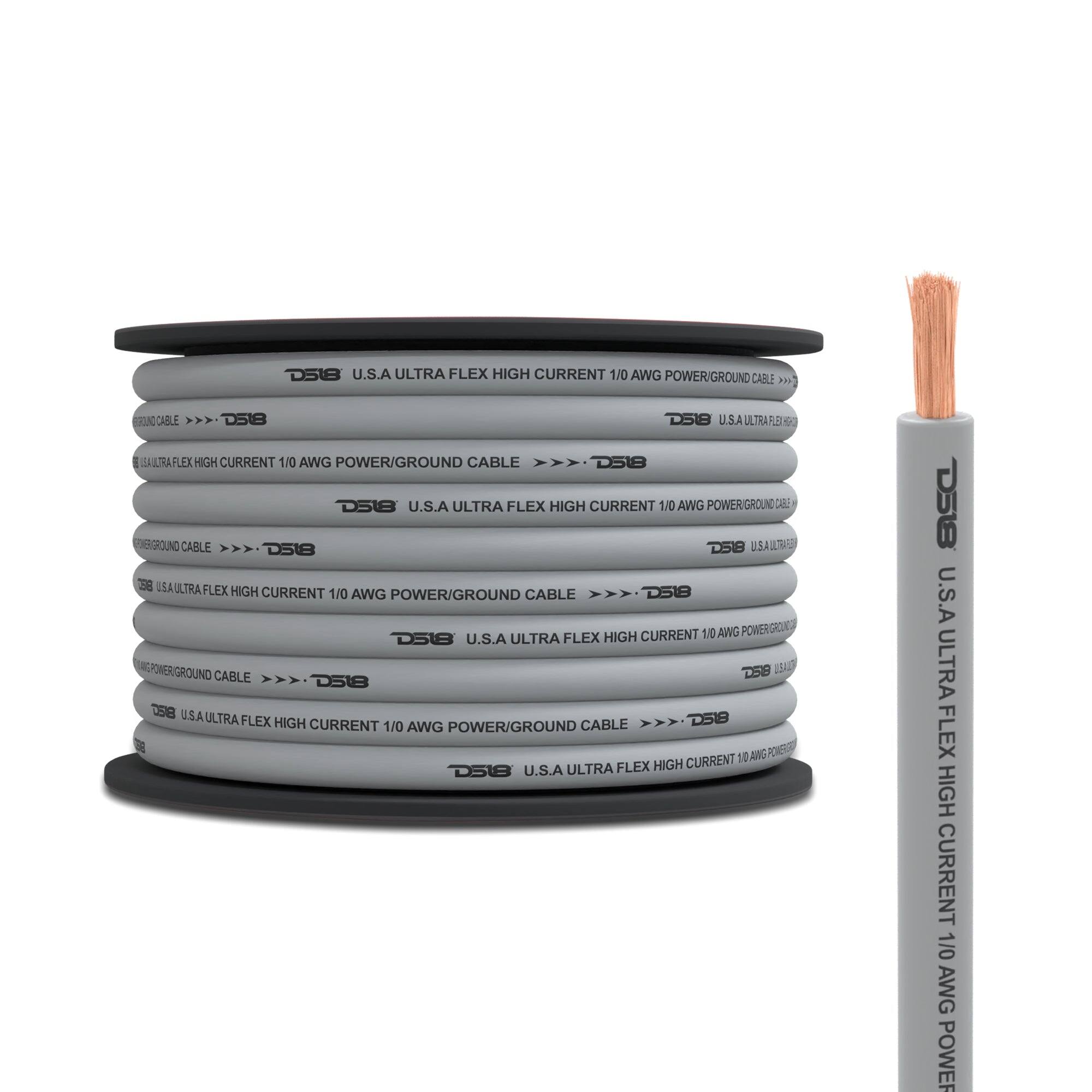 D518 U.S.A ULTRA FLEX HIGH CURRENT 1/0 AWG POWER/GROUND CABLE