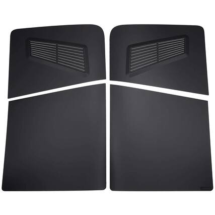 Front. MobileSentrix - Console Shell Faceplate Covers Replacement Compatible For PlayStation 5 Pro PS5 Pro (D-015) (Digital Edition) - Black - Black.