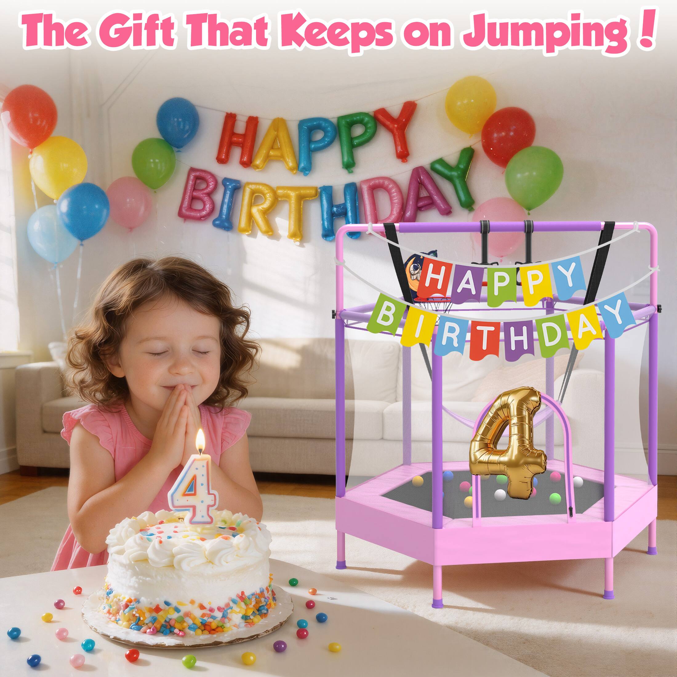 The Gift That Keeps on Jumping!  
HAPPY BIRTHDAY  
HAPPY BIRTHDAY  
4