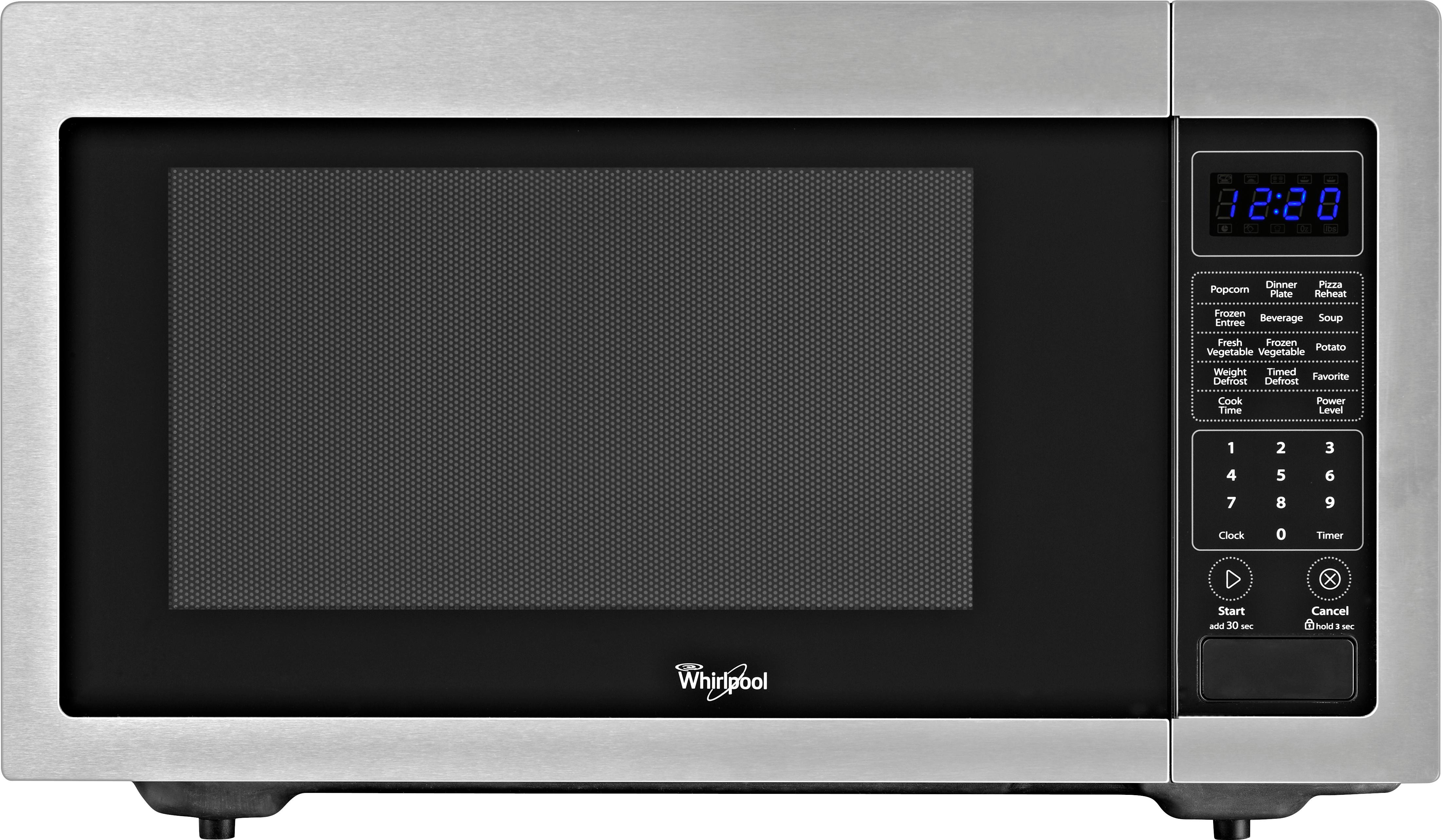 Best Buy: Whirlpool 1.6 Cu. Ft. Full-Size Microwave Black/Stainless