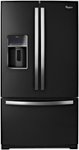 Front Zoom. Whirlpool - Gold 28.6 Cu. Ft. French Door Refrigerator with Thru-the-Door Ice and Water - Black.