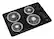 Angle. Whirlpool - 30" Built-In Electric Cooktop - Black.