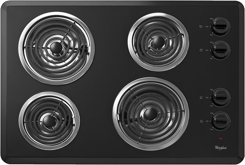 Whirlpool 30 Built In Electric Cooktop Black Wcc31430ab Best Buy