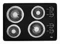 Whirlpool - 30 in. Wide 4 element Built-In Electric Cooktop - Black