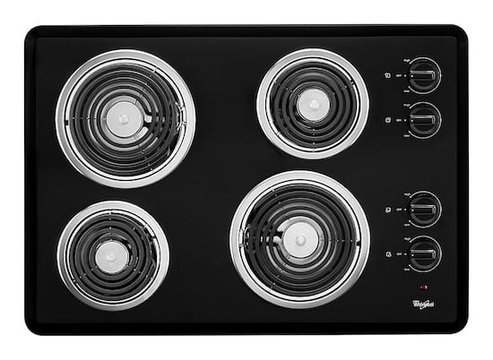 Whirlpool 30 Built-In Electric Cooktop Black WCC31430AB - Best Buy