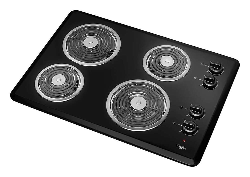 Alt View 13. Whirlpool - 30" Built-In Electric Cooktop - Black.