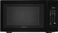 Front Zoom. KitchenAid - 1.6 Cu. Ft. Full-Size Microwave - Black.