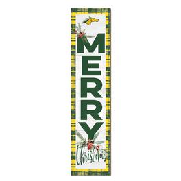 Jardine - SUNY Delhi Broncos 12'' x 48'' Outdoor Merry Christmas Leaner - White
