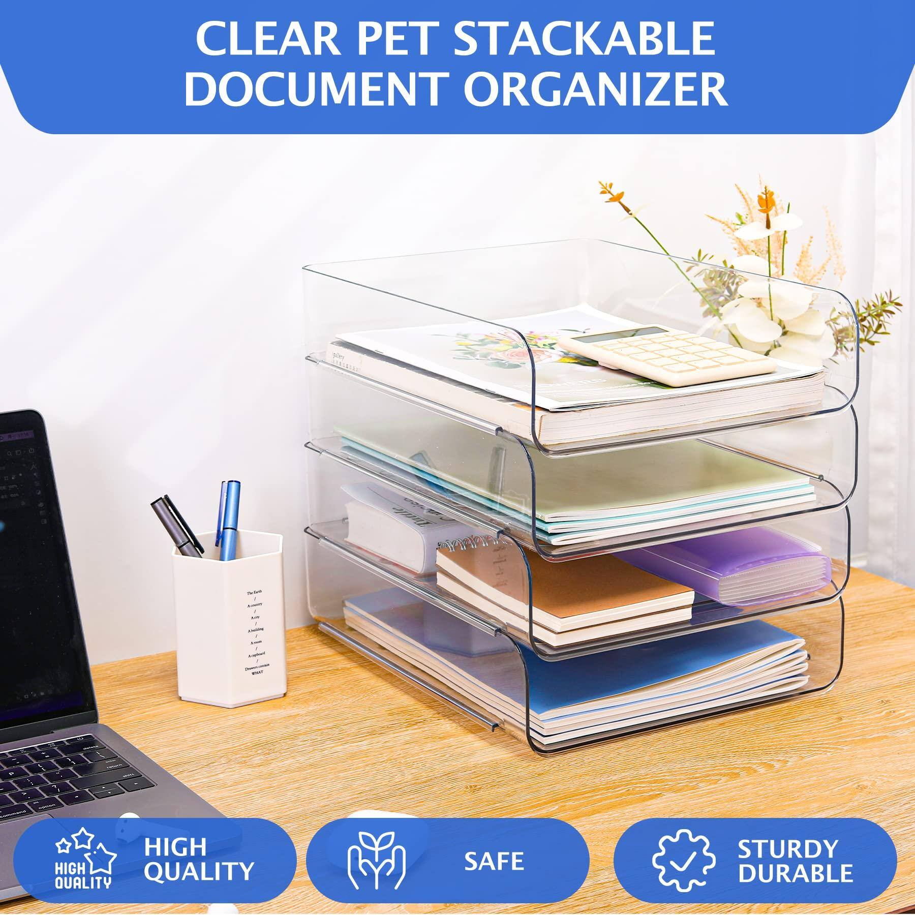 CLEAR PET STACKABLE DOCUMENT ORGANIZER

HIGH QUALITY
SAFE
STURDY DURABLE