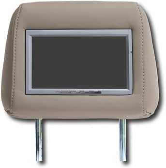 Front Standard. Epik - Headrest DVD System for Toyota Camry - Taupe Leather.