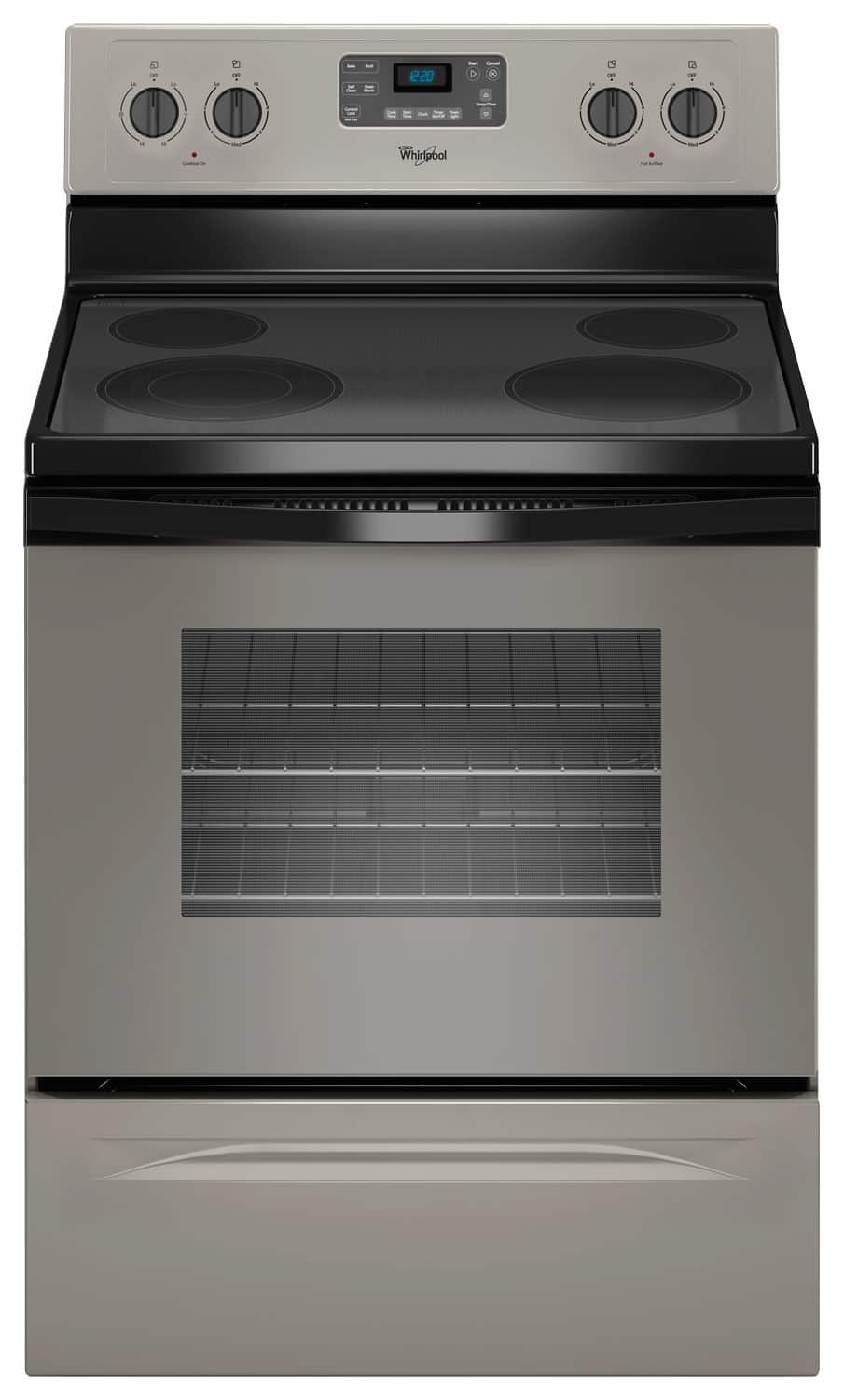  Whirlpool - 5.3 Cu. Ft. Self-Cleaning Freestanding Electric Range - Universal Silver