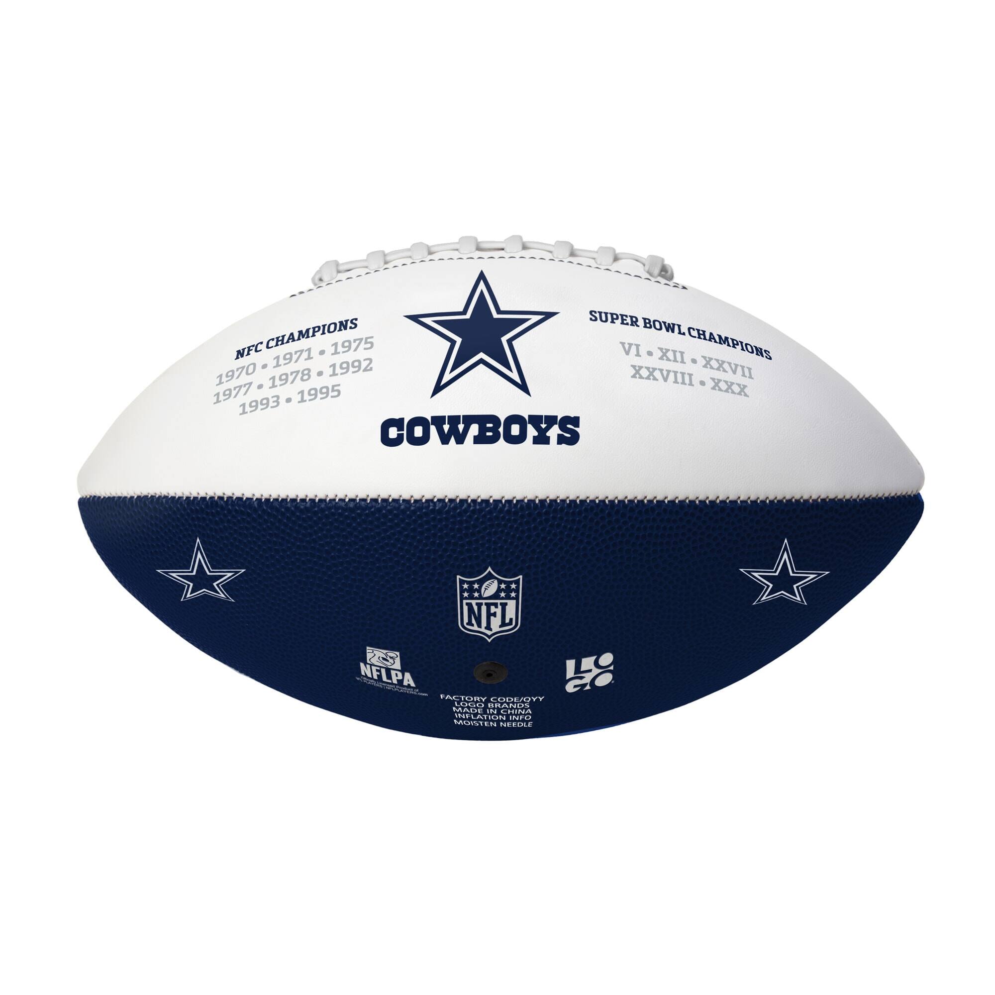 SUPER BOWL NFC CHAMPIONS  
1975 VI CHAMPIONS - XII - 1971 1992  
XXVII 1970 . XXVIII - 1978 XXX 1977 1993 1995  
COWBOYS  
NFL  
NFLPA  
GO FABRICATION  
BRAND  
FAROIE ...  
EHINA  
UTSATION  
INT2  
MSSTET  
NETOLE
