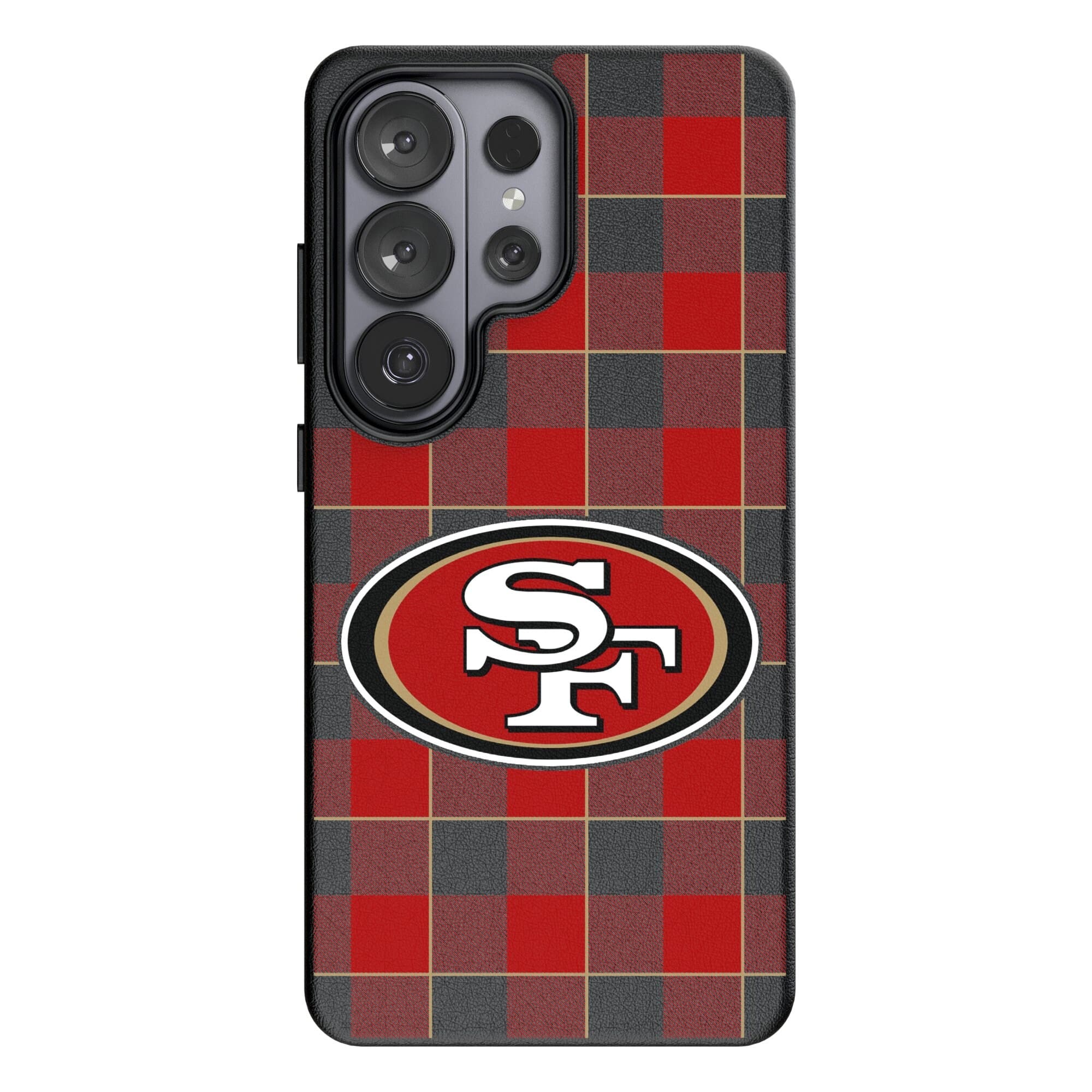 Keyscaper - NFL - San Francisco 49ers Plaid Galaxy Magnetic Bump Case - S24 Plus - Black price history on PriceWatchPro