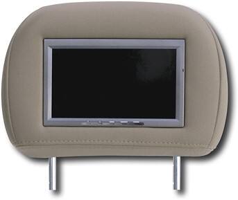 Front Standard. Epik - Second-Row Headrest DVD System for GMC Envoy - Tan.