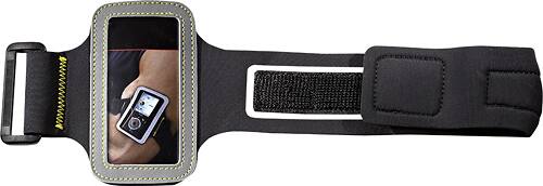 Front. Rocketfish™ - Armband Case for SanDisk Sansa Player - Black.