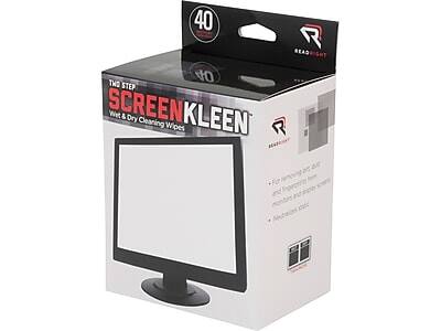 40 R ReadRight TWD ScreenKleen Wet & Dry Cleaning Wipes