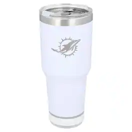 The Memory Company - Miami Dolphins 30oz. Stainless Steel LED Bluetooth Tumbler - Multicolor