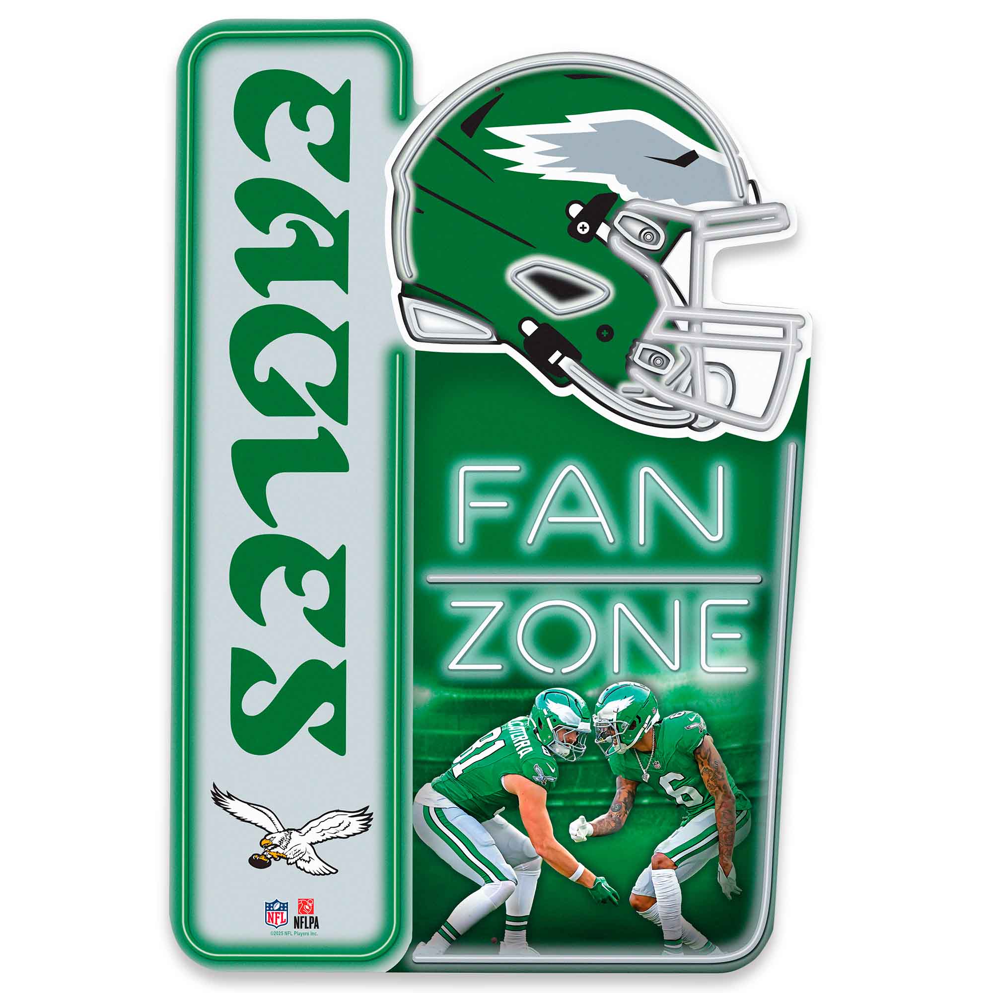 Philadelphia Eagles 13" x 19.5" Fan Zone Metal Sign