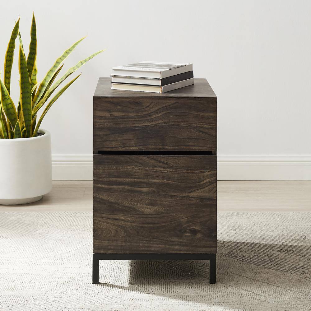 Alt View 10. Crosley Furniture - Jacobsen File Cabinet - Brown Ash.
