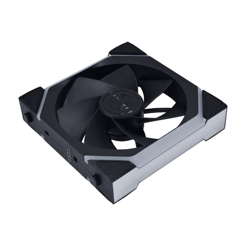 Back. Lian Li - UNI FAN SL Flex 120mm Reverse Blade ARGB Fan, Single Pack, Controller Not Included - Black (12RSL1F1B) - Black.