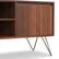 Alt View 6. Simpli Home - Hunter SOLID MANGO WOOD TV Media Stand in Umber Brown, Gold For TVs up to 65 inches - Umber Brown, Gold.