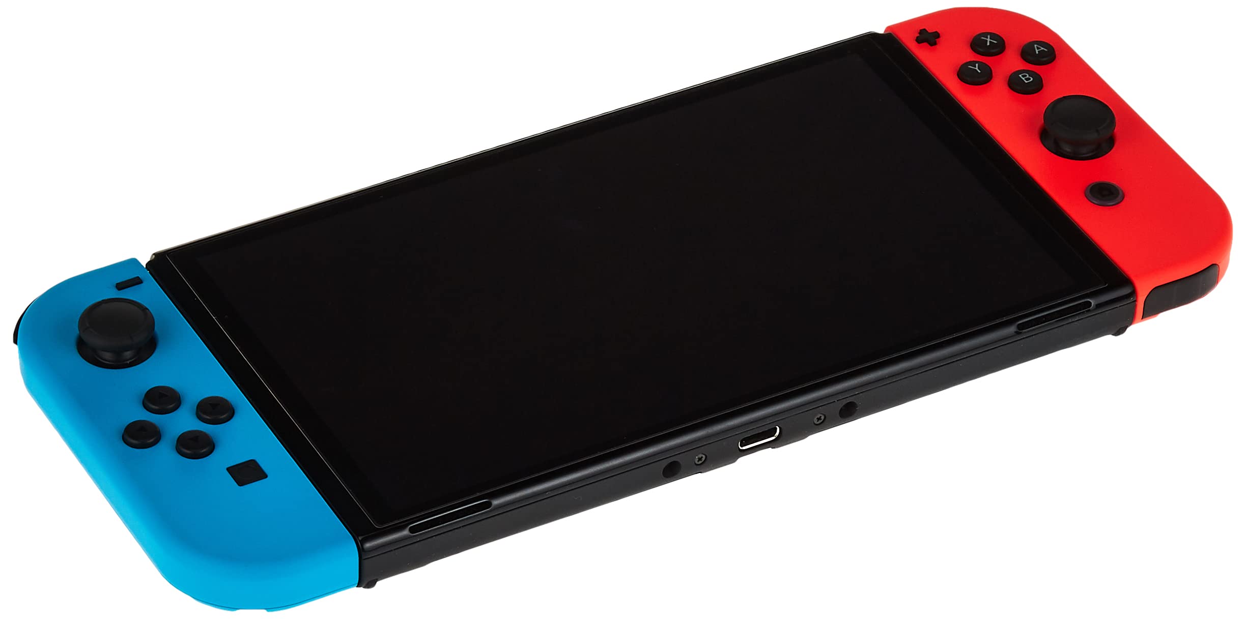 Back. Nintendo - Nintendo Switch – OLED Model w/Neon Red & Neon Blue Joy-Con-Hong KOng Version - Neon Red & Neon Blue.