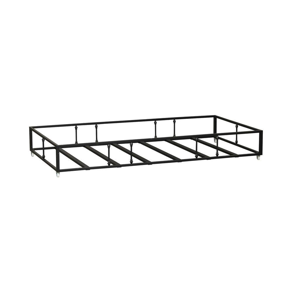 Alt View 2. Liberty Furniture Industries - Vintage Series Twin Metal Trundle - Black in Distressed Metal - Black.