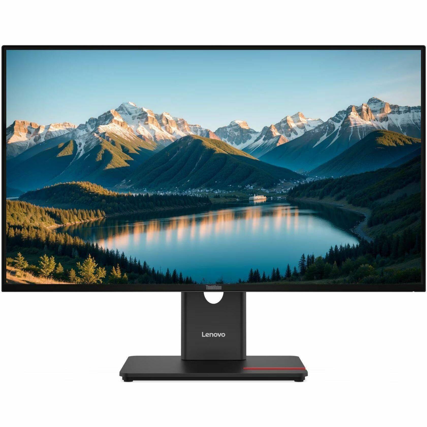 Alt View 2. Lenovo - Lenovo ThinkVision T27Q-40 27" Class WQHD LED Monitor - 16:9 - Eclipse Black - 27" Viewable - In-plane Switching (IPS) - Black.