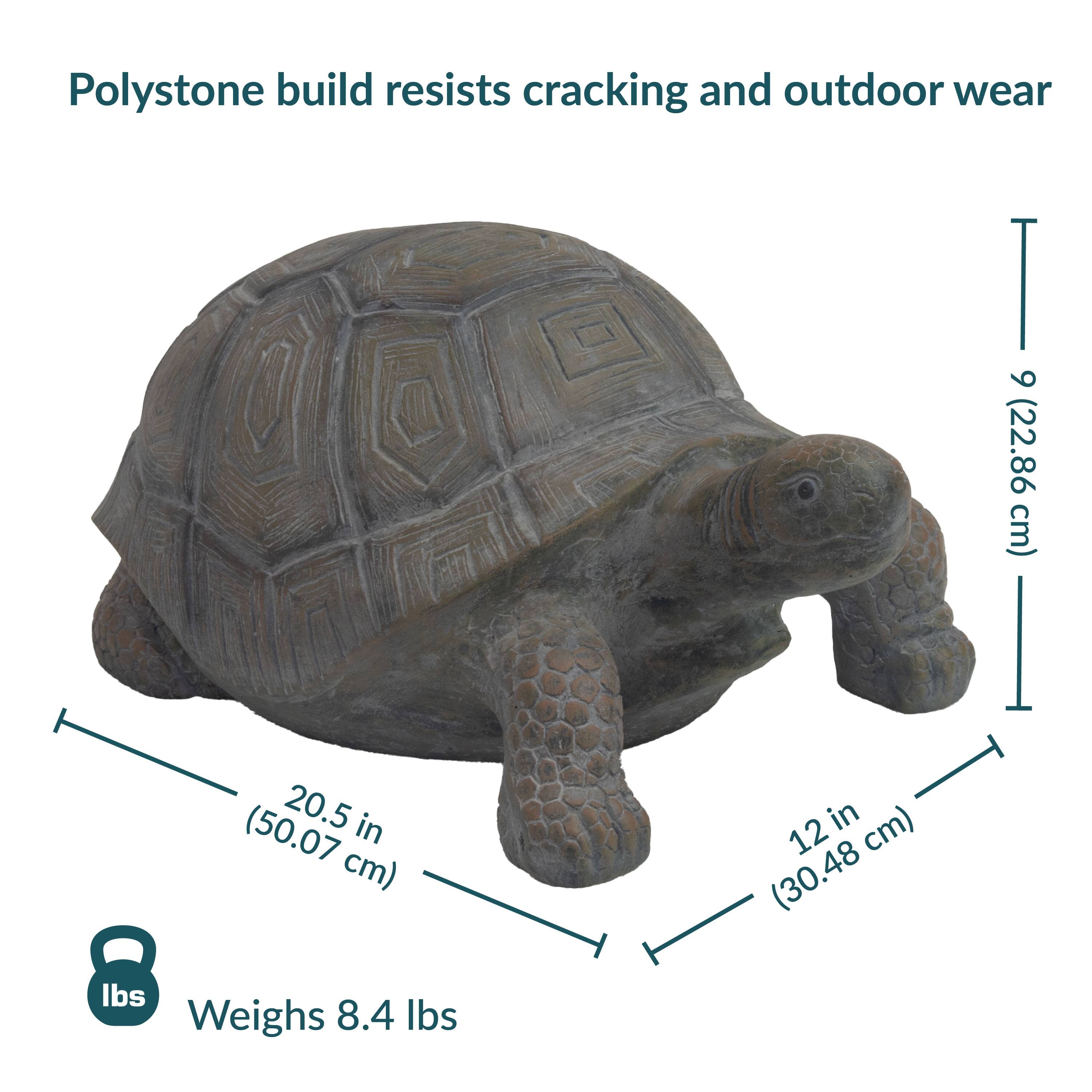 Polystone build resists cracking and outdoor wear

6 (22.86 cm)
(50.07 20.5 in cm) lbs Weighs 8.4 lbs
in cm) 12 (30.48