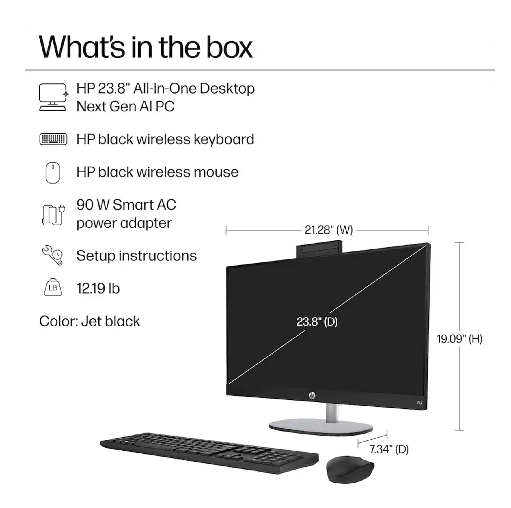 HP Upgraded 24 All in One 23.8 FHD Display (Ryzen AI 5 340, 16GB