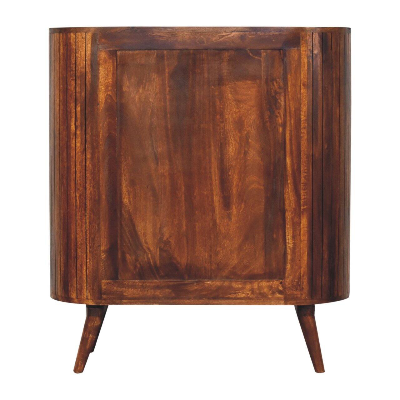 Alt View 5. Artisan Furniture - Artisan Furniture Solid Wood Cortez Chestnut Open Cabinet, Brown - Brown.