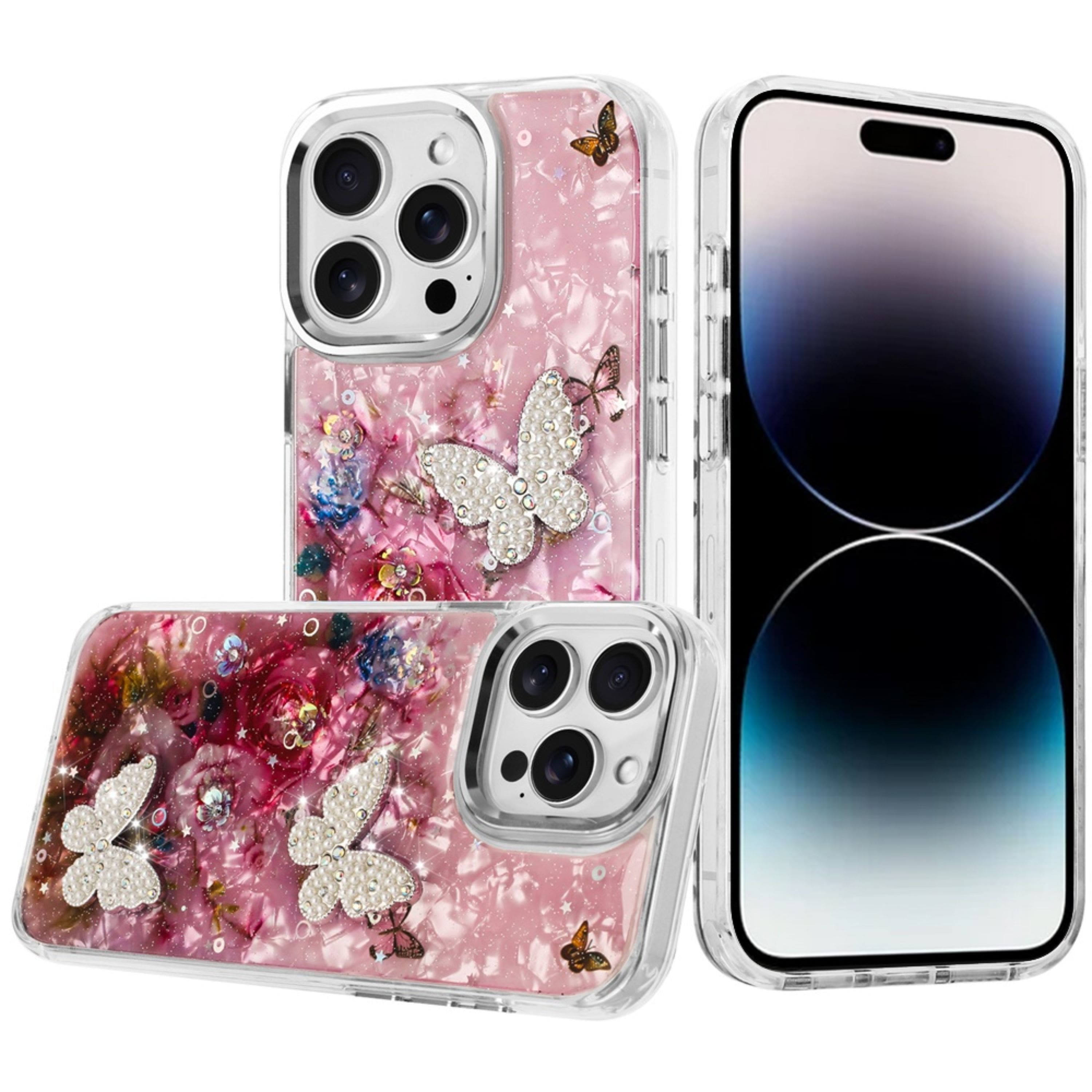 Kitcheniva - Epoxy Glitter 3D Butterfly Case For iPhone 14 Pro Max 2 - Multicolor price history on PriceWatchPro